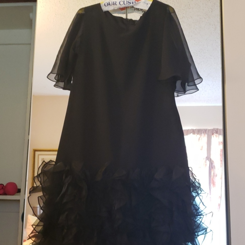 Black mini dress